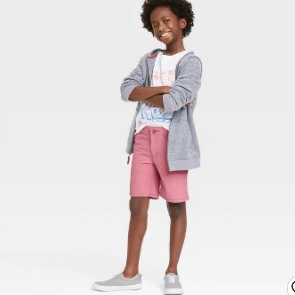 Boys' Flat Front Quick Dry Chino Shorts - Cat & Jack NWT size 7